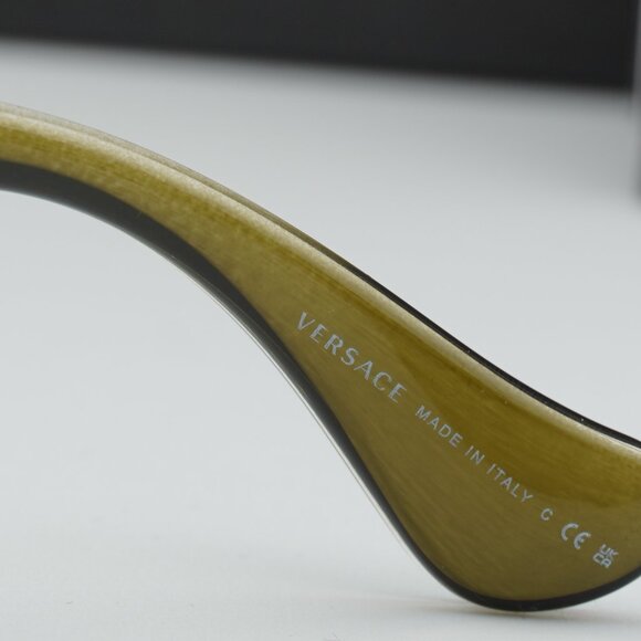 Versace VE2235 125271 Geometric Sunglasses – Transparent Green/Green - Picture 11 of 11